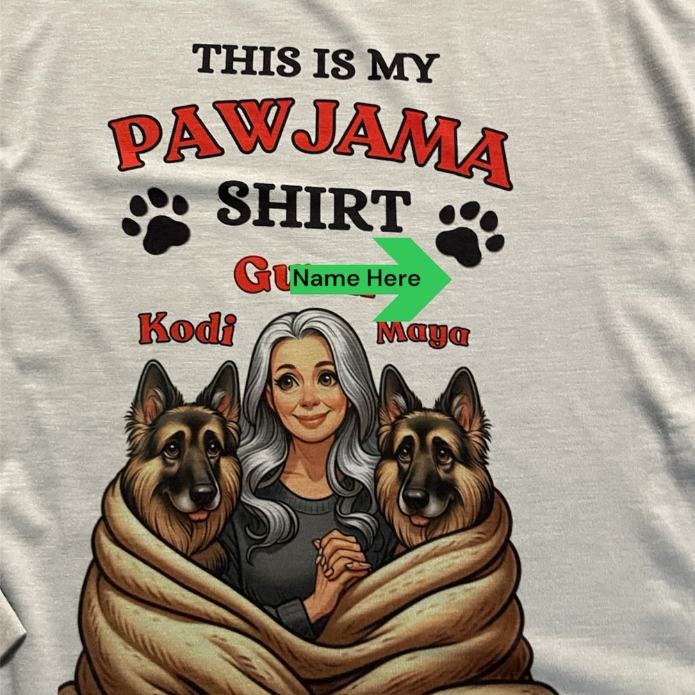 Pawjama customized Tshirt